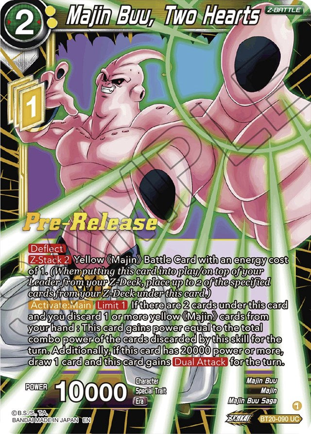 Majin Buu, Two Hearts (BT20-090) [Power Absorbed Prerelease Promos] | Odin's Place