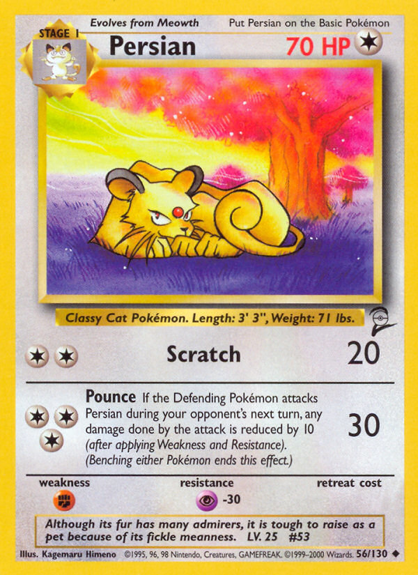 Persian (56/130) [Base Set 2] | Odin's Place