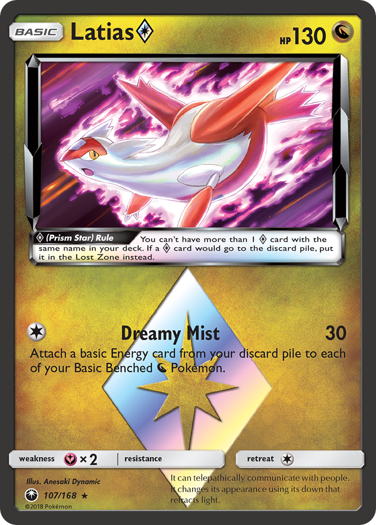 Latias (107/168) (Prism Star) [Sun & Moon: Celestial Storm] | Odin's Place