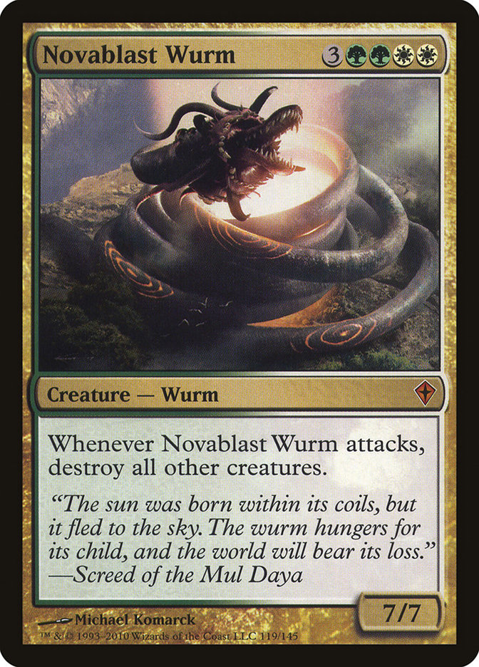 Novablast Wurm (119) [Worldwake] | Odin's Place