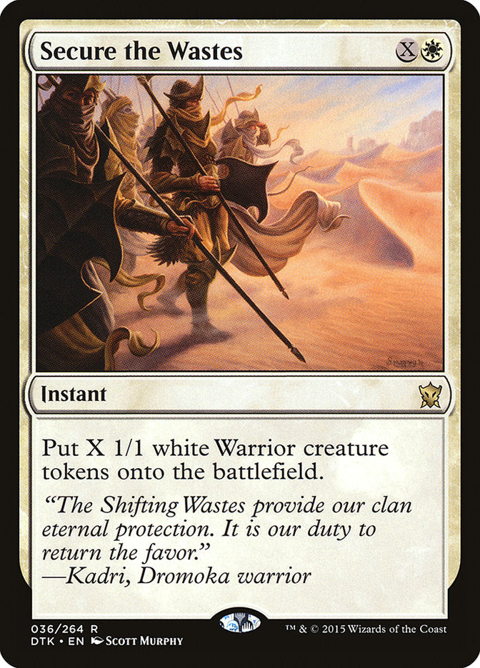 Secure the Wastes (36) [Dragons of Tarkir] | Odin's Place