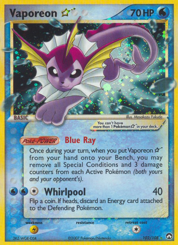 Vaporeon Star (102/108) [EX: Power Keepers] | Odin's Place