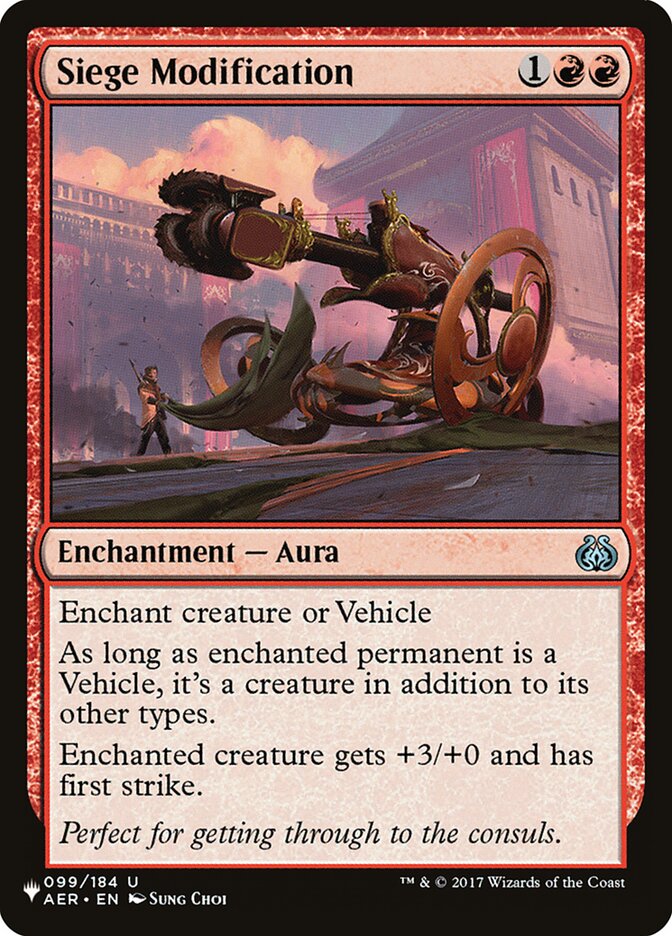 Siege Modification [The List] | Odin's Place