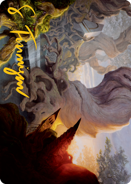 Yavimaya, Cradle of Growth Art Card (Gold-Stamped Signature) [Modern Horizons 2 Art Series] | Odin's Place