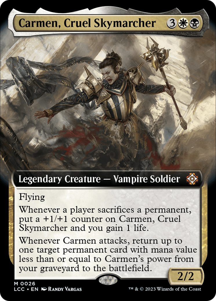 Carmen, Cruel Skymarcher (Extended Art) [The Lost Caverns of Ixalan Commander] | Odin's Place