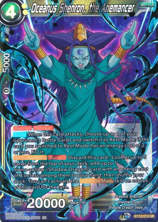 Oceanus Shenron, the Anemancer (BT12-113) [Vicious Rejuvenation] | Odin's Place