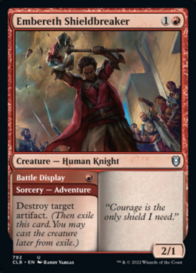 Embereth Shieldbreaker // Battle Display [Commander Legends: Battle for Baldur's Gate] | Odin's Place