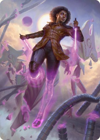 Kaya, Intangible Slayer Art Card [Phyrexia: All Will Be One Art Series] | Odin's Place