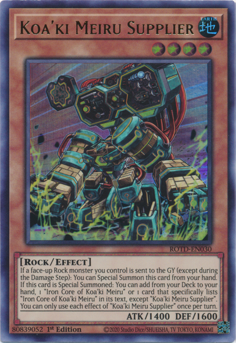 Koa'ki Meiru Supplier [ROTD-EN030] Ultra Rare | Odin's Place