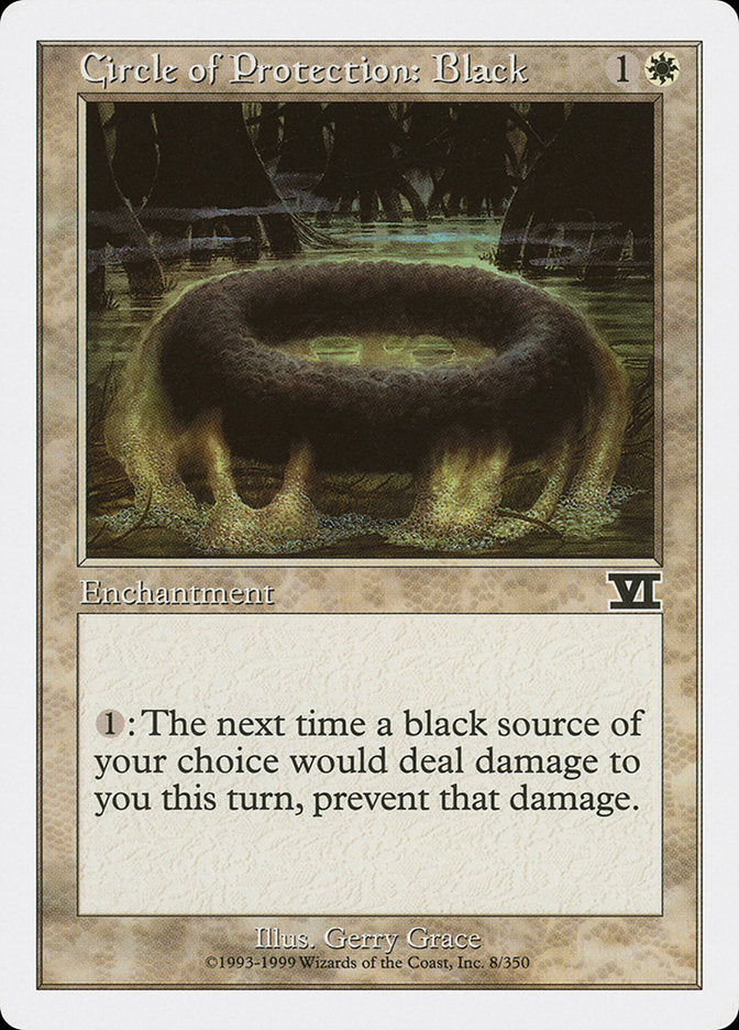 Circle of Protection: Black (8) [Classic Sixth Edition] | Odin's Place
