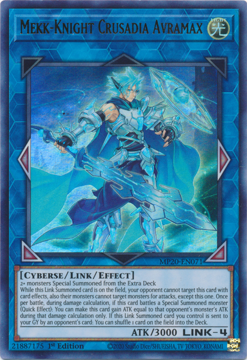 Mekk-Knight Crusadia Avramax [MP20-EN071] Ultra Rare | Odin's Place