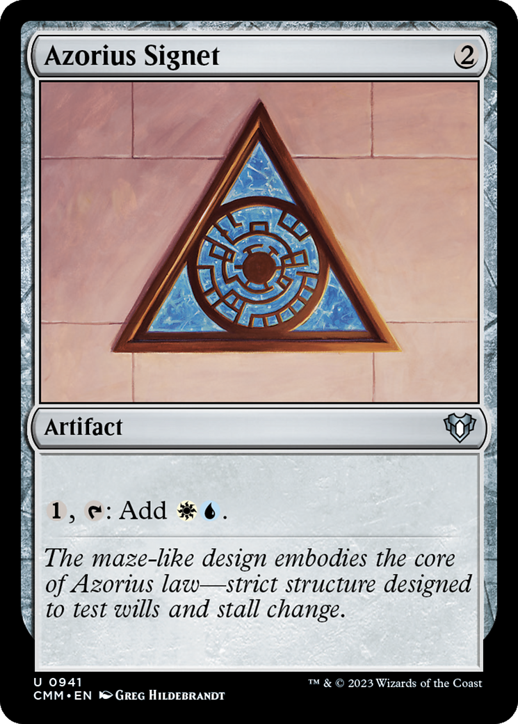 Azorius Signet [Commander Masters] | Odin's Place