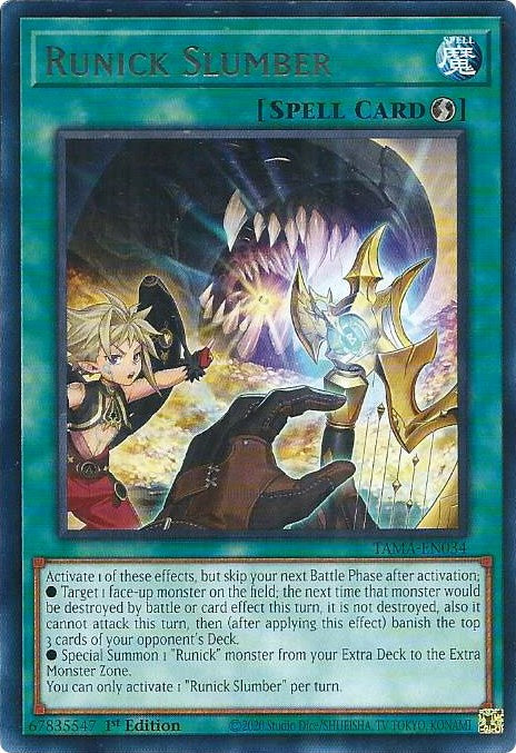 Runick Slumber [TAMA-EN034] Rare | Odin's Place