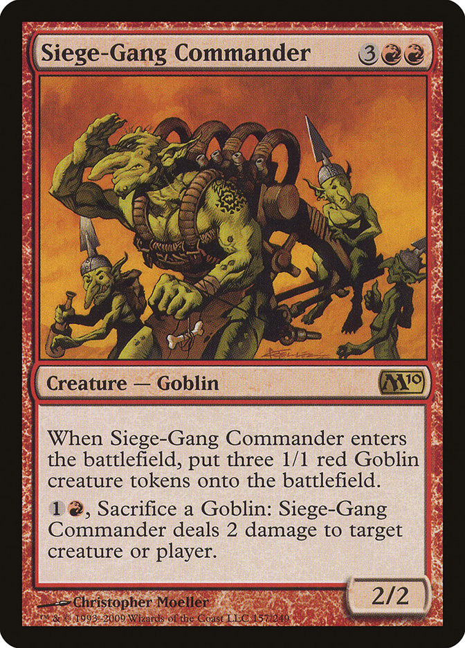 Siege-Gang Commander (157) [Magic 2010] | Odin's Place