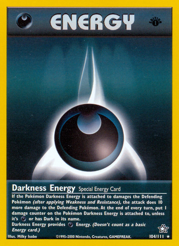 Darkness Energy (104/111) [Neo Genesis 1st Edition] | Odin's Place