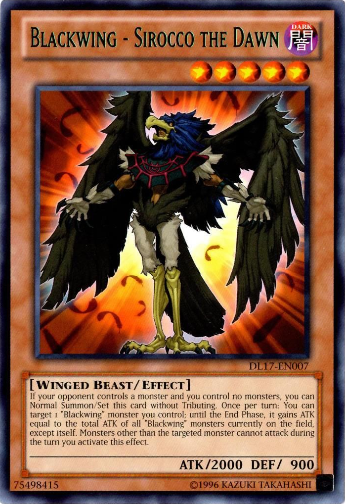 Blackwing - Sirocco the Dawn (Green) [DL17-EN007] Rare | Odin's Place