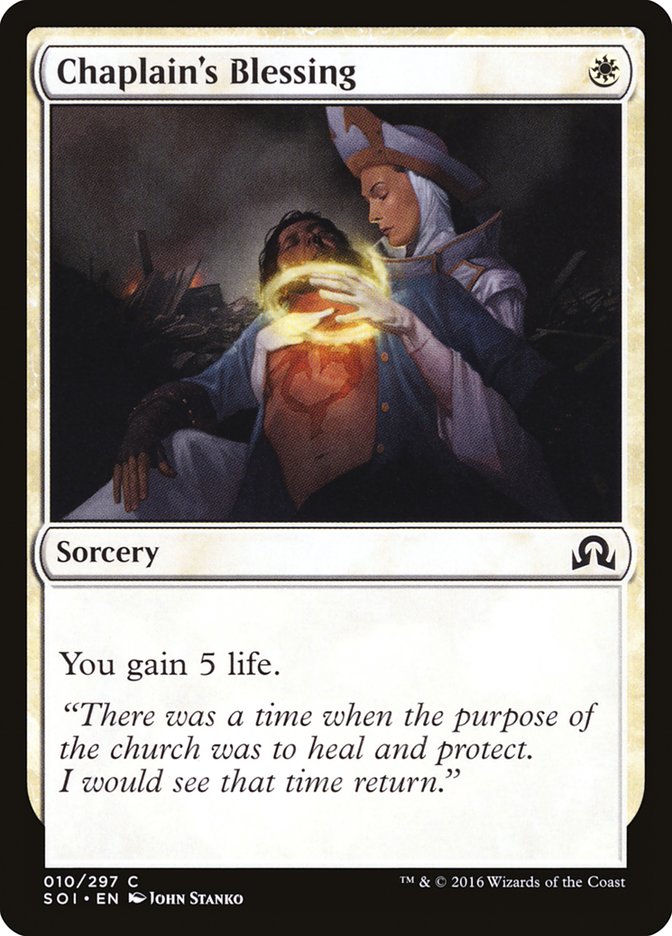 Chaplain's Blessing (10) [Shadows over Innistrad] | Odin's Place