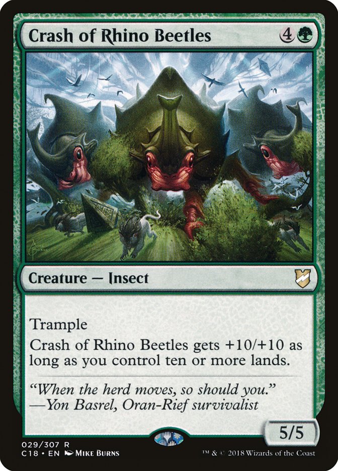 Crash of Rhino Beetles (29) [Commander 2018] | Odin's Place