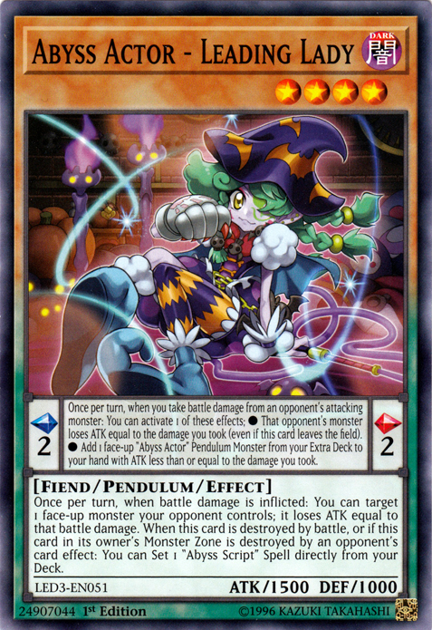Abyss Actor - Leading Lady [LED3-EN051] Common | Odin's Place