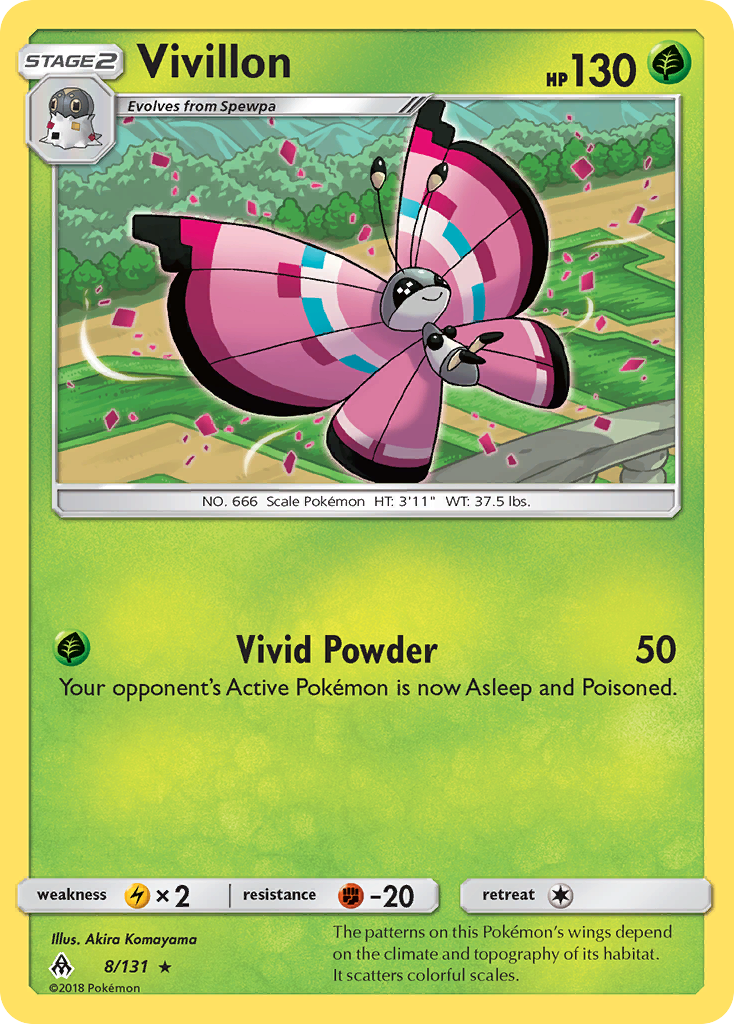 Vivillon (8/131) [Sun & Moon: Forbidden Light] | Odin's Place