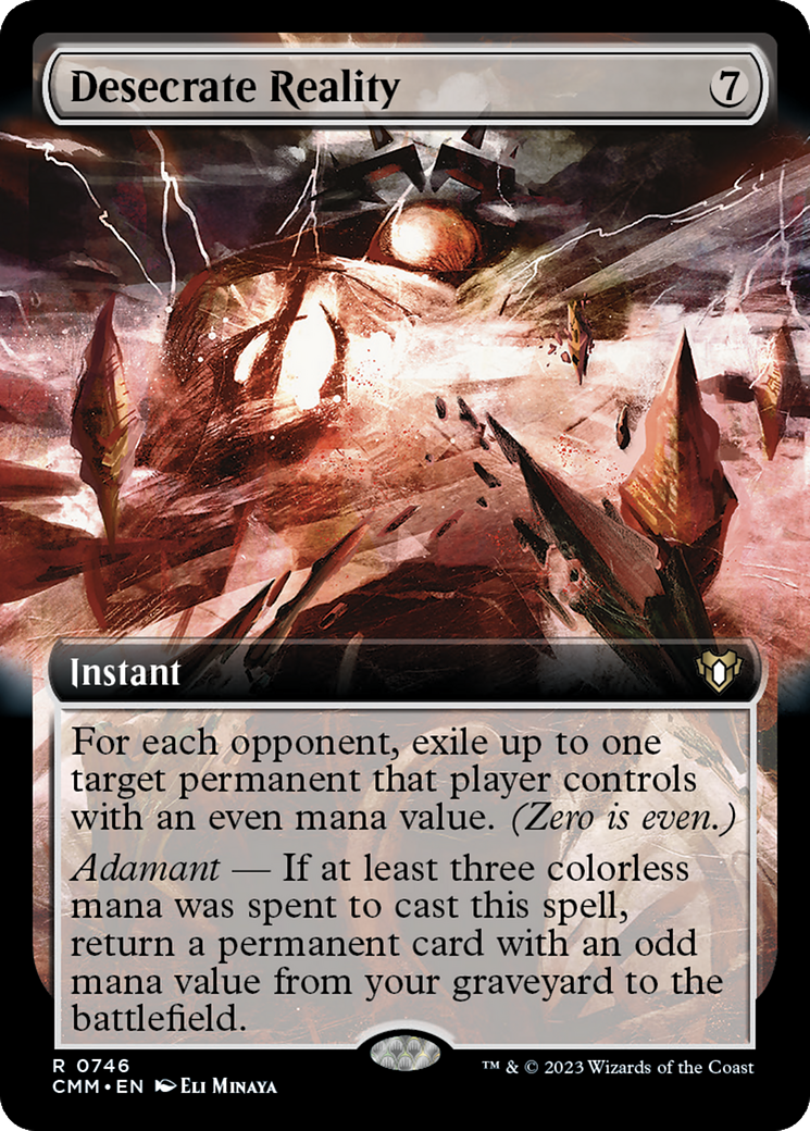 Desecrate Reality (Extended Art) [Commander Masters] | Odin's Place