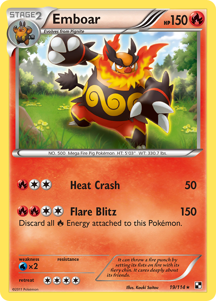 Emboar (19/114) [Black & White: Base Set] | Odin's Place