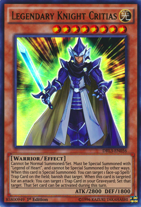 Legendary Knight Critias [DRL3-EN056] Ultra Rare | Odin's Place
