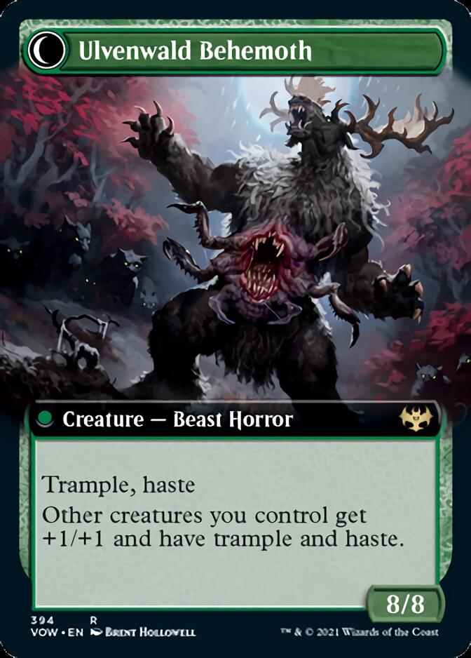 Ulvenwald Oddity // Ulvenwald Behemoth (Extended Art) [Innistrad: Crimson Vow] | Odin's Place