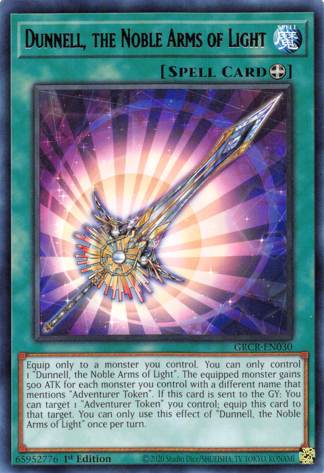 Dunnell, the Noble Arms of Light [GRCR-EN030] Rare | Odin's Place