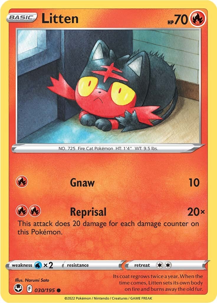 Litten (030/195) [Sword & Shield: Silver Tempest] | Odin's Place