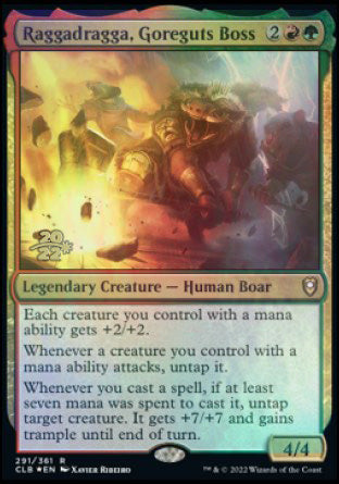 Raggadragga, Goreguts Boss [Commander Legends: Battle for Baldur's Gate Prerelease Promos] | Odin's Place
