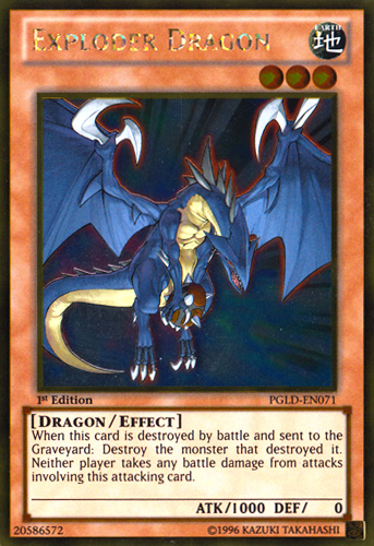 Exploder Dragon [PGLD-EN071] Gold Rare | Odin's Place
