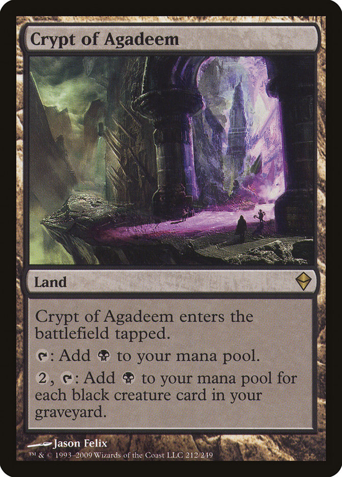 Crypt of Agadeem (212) [Zendikar] | Odin's Place