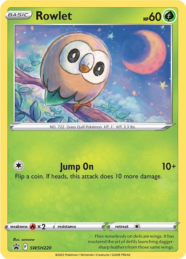 Rowlet (SWSH220) [Sword & Shield: Black Star Promos] | Odin's Place