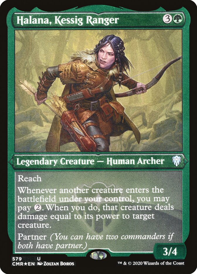 Halana, Kessig Ranger (Foil Etched) [Commander Legends] | Odin's Place