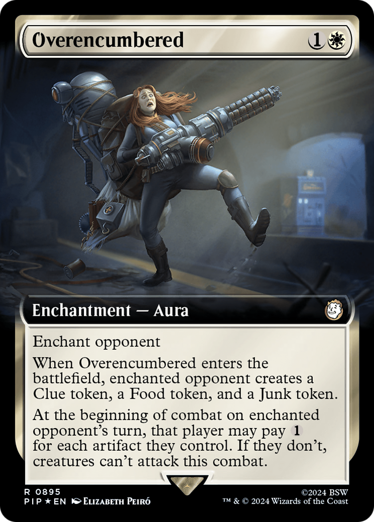 Overencumbered (Extended Art) (Surge Foil) [Fallout] | Odin's Place