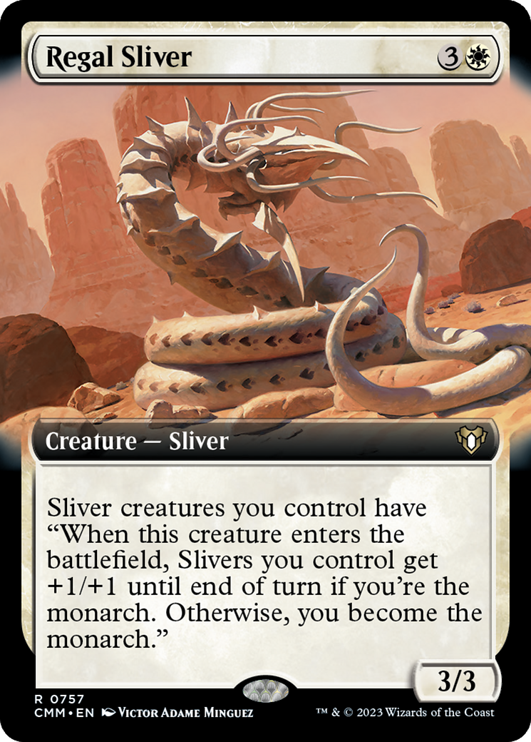 Regal Sliver (Extended Art) [Commander Masters] | Odin's Place