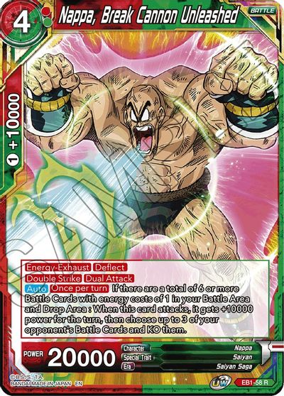 Nappa, Break Cannon Unleashed (EB1-58) [Battle Evolution Booster] | Odin's Place