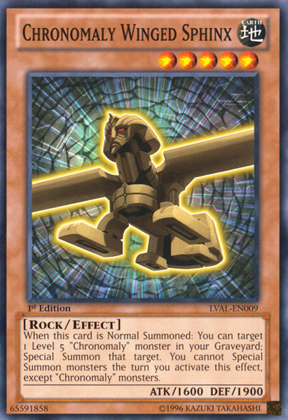 Chronomaly Winged Sphinx [LVAL-EN009] Common | Odin's Place