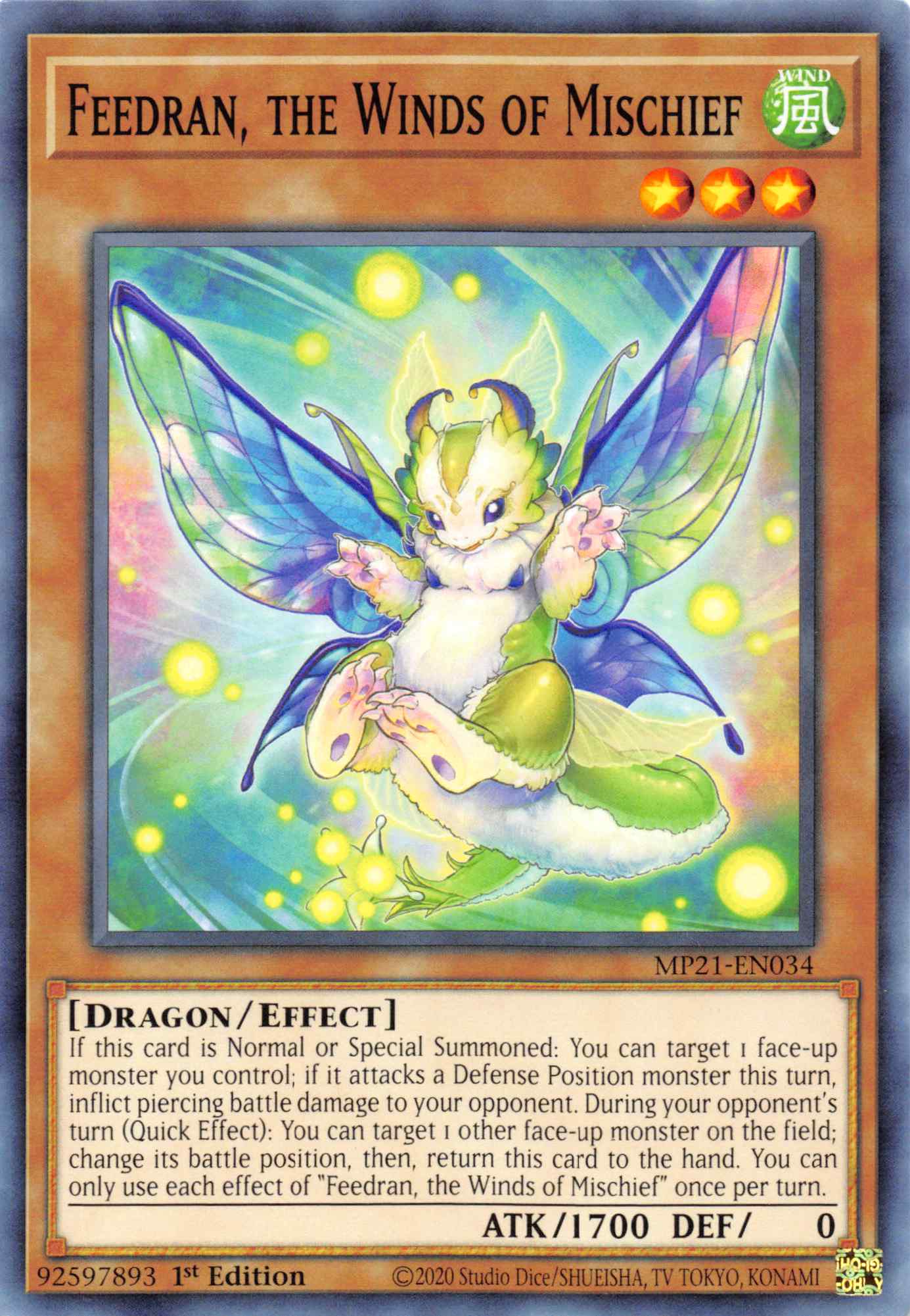 Feedran, the Winds of Mischief [MP21-EN034] Common | Odin's Place