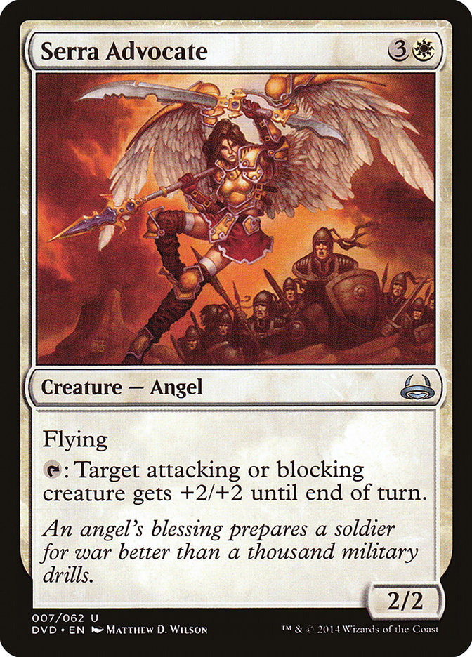 Serra Advocate (7) (Divine vs. Demonic) [Duel Decks Anthology] | Odin's Place