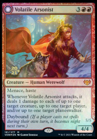 Volatile Arsonist // Dire-Strain Anarchist [Innistrad: Crimson Vow Prerelease Promos] | Odin's Place