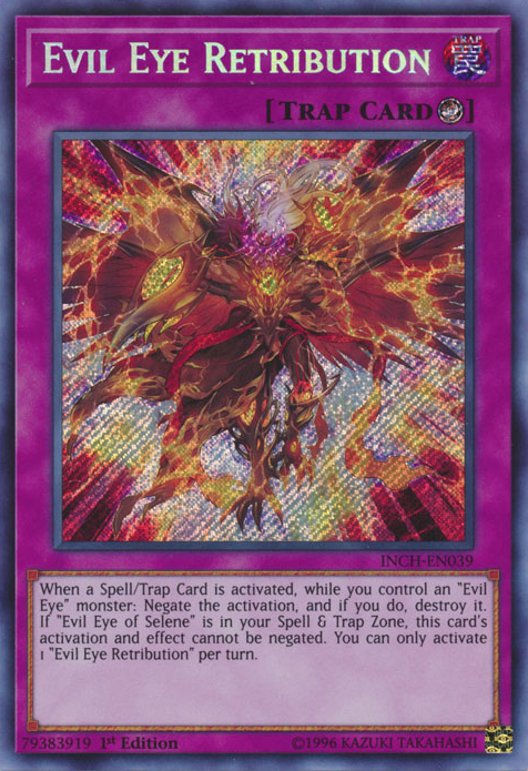 Evil Eye Retribution [INCH-EN039] Secret Rare | Odin's Place