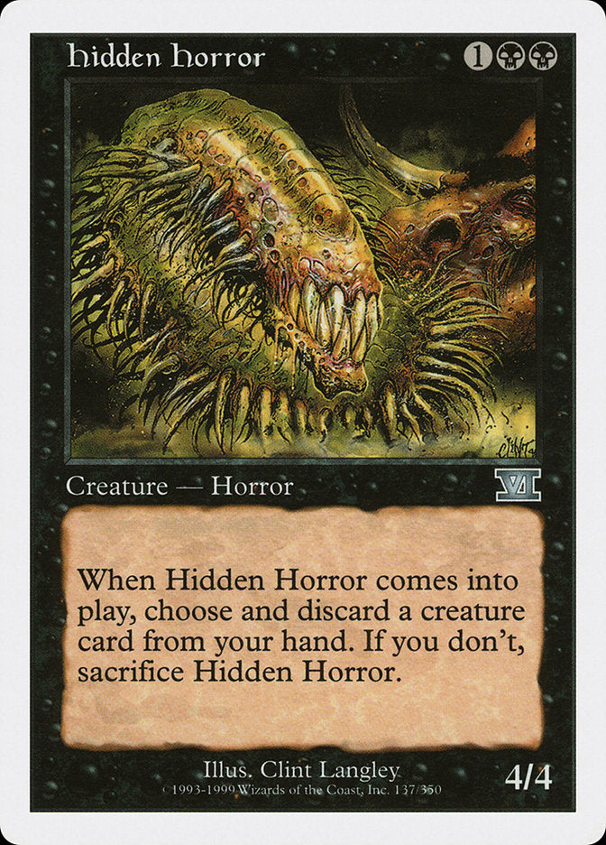 Hidden Horror (137) [Classic Sixth Edition] | Odin's Place