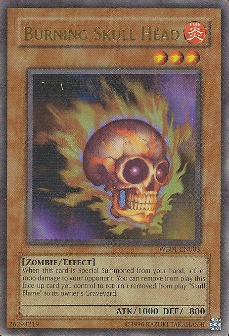 Burning Skull Head [WB01-EN003] Super Rare | Odin's Place