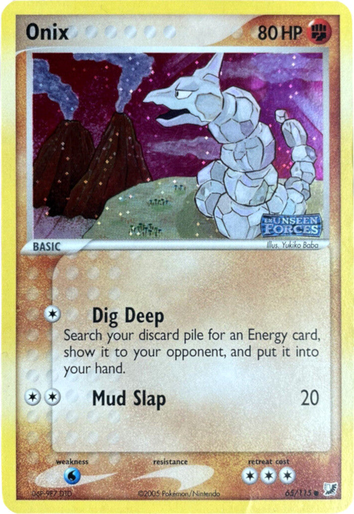 Onix (65/115) (Stamped) [EX: Unseen Forces] | Odin's Place