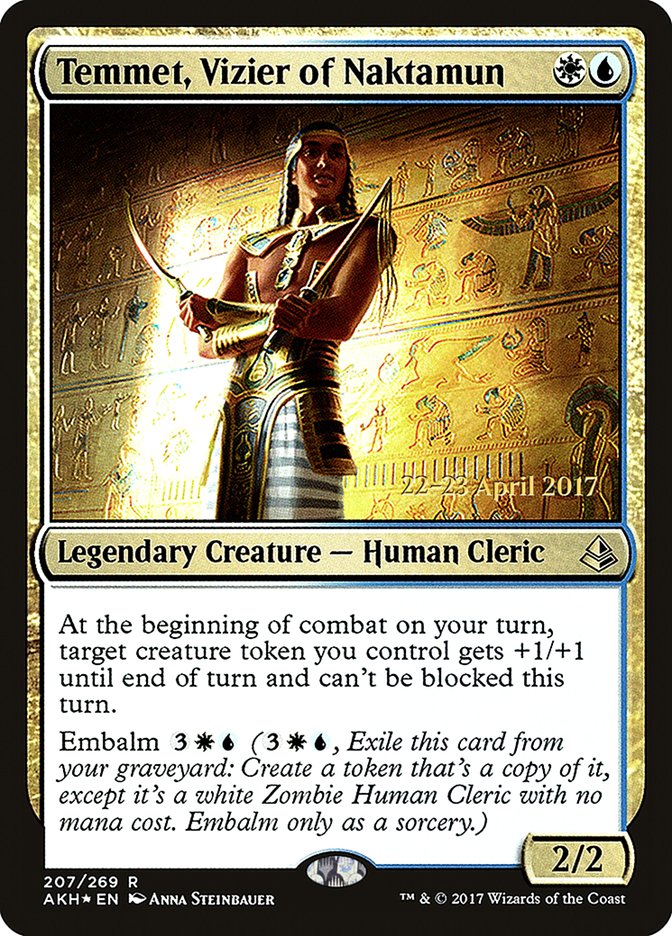 Temmet, Vizier of Naktamun (207) [Amonkhet Prerelease Promos] | Odin's Place