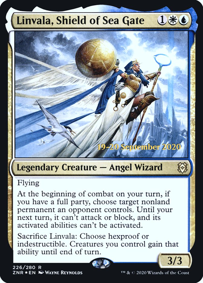 Linvala, Shield of Sea Gate [Zendikar Rising Prerelease Promos] | Odin's Place