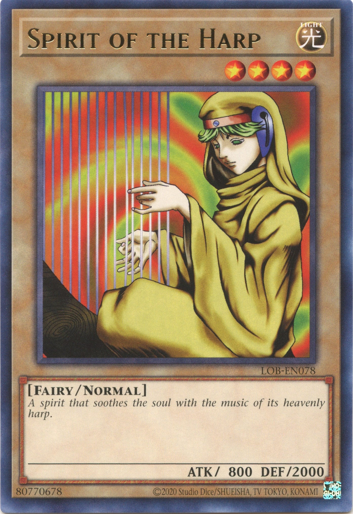 Spirit of the Harp (25th Anniversary) [LOB-EN078] Rare | Odin's Place