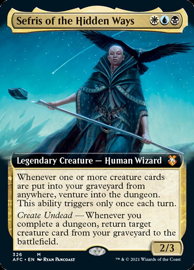 Sefris of the Hidden Ways (Extended Art) [Dungeons & Dragons: Adventures in the Forgotten Realms Commander] | Odin's Place